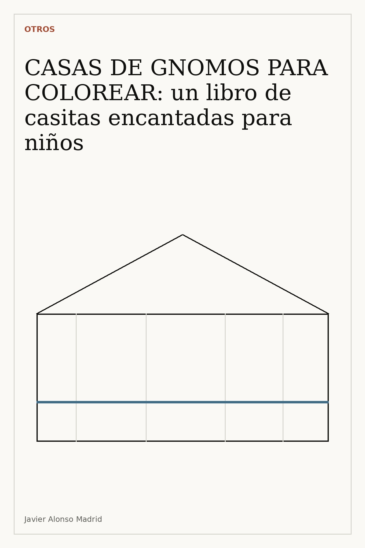 CASAS DE GNOMOS PARA COLOREAR: un libro de casitas encantadas para niños