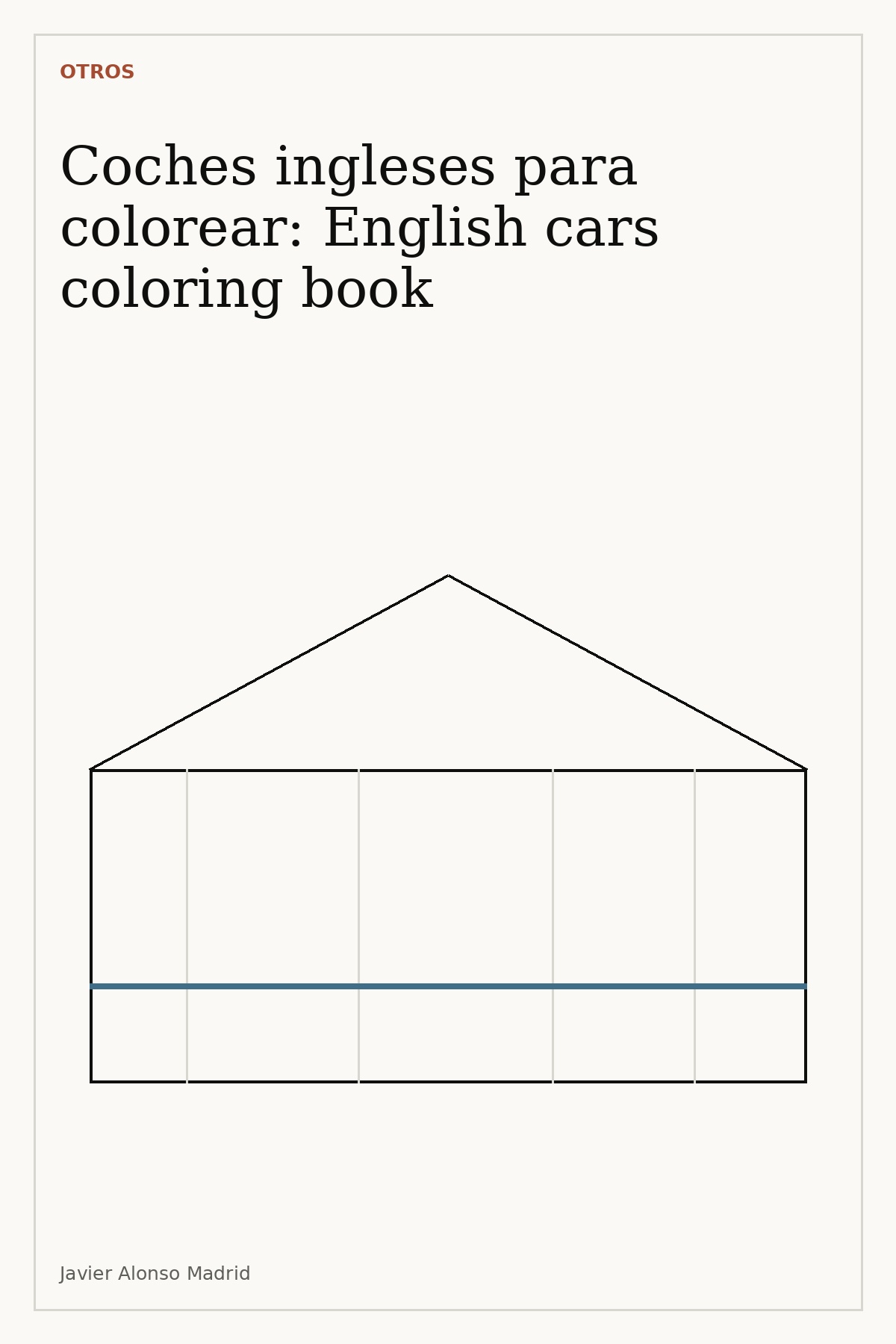 Coches ingleses para colorear: English cars coloring book